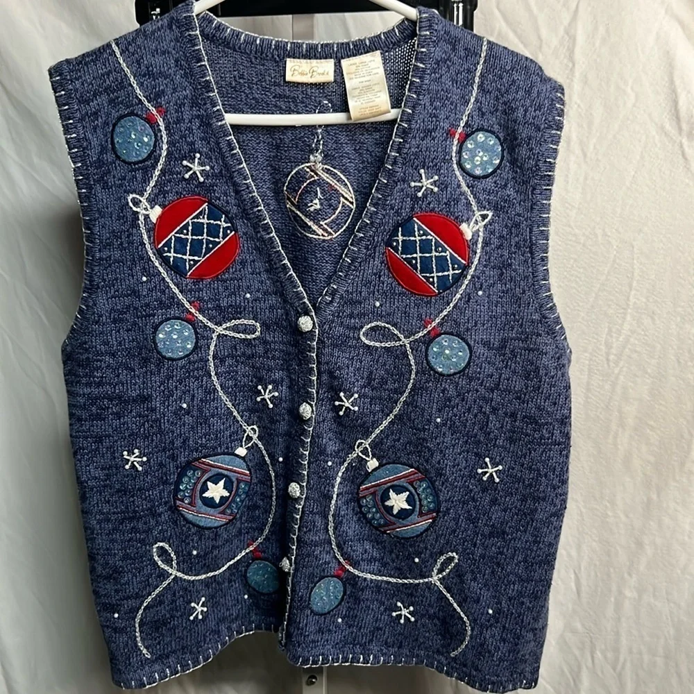 Bobby brooks Christmas vest‎ sz l